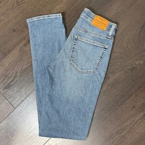 Lucky Brand Brooke Straight Jeans Women 2 26 Blue Byron Wash Stretch Mid Rise